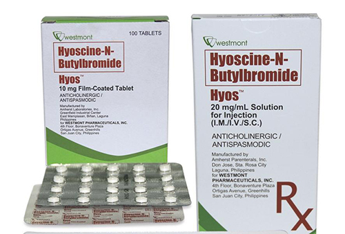 هيوسين بيوتيل بروميد أقراص لعلاج المغص وتقلصات المعدة Hyoscine Butylbromide Tablets