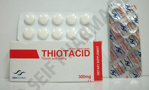 ثيوتاسيد أقراص لعلاج إلتهابات الاعصاب Thiotacid Tablets