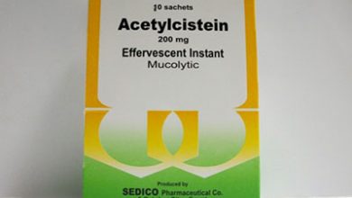 أستيل سستايين فوار مذيب للبلغم وموسع للشعب الهوائية Acetylcysteine Eff