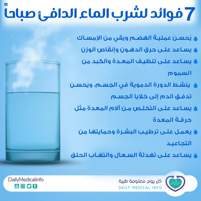 7 فوائد لشرب الماء الدافئ صباحاً